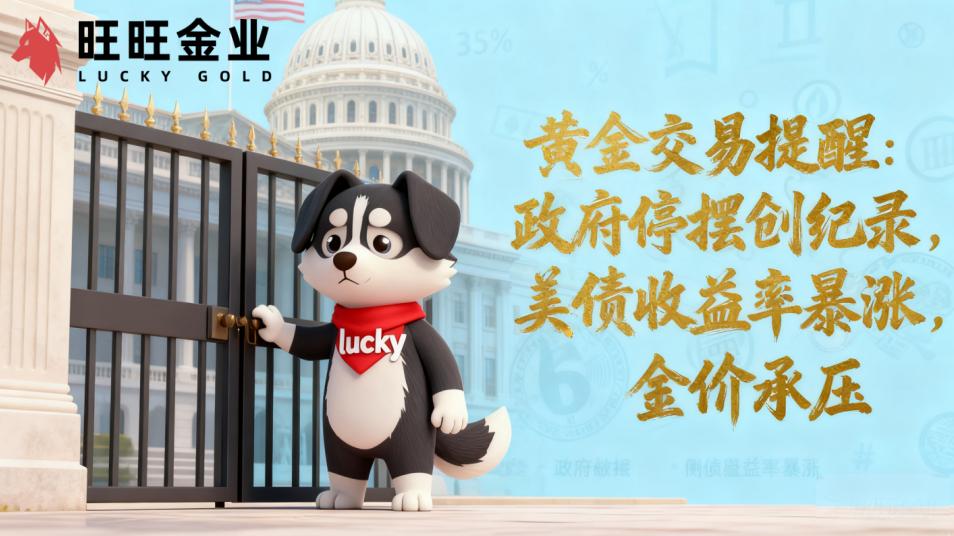 2025年11月6日黄金交易提醒：政府停摆创纪录，美债收益率暴涨，金价承压