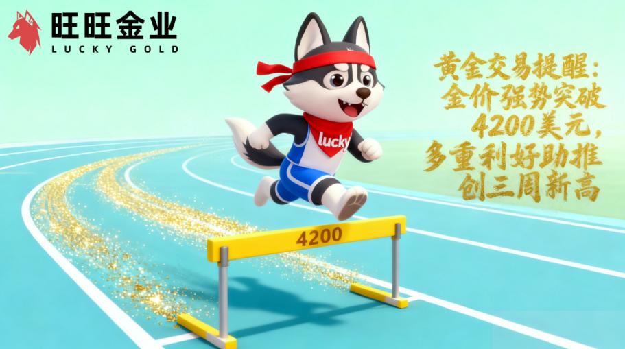 黄金交易提醒：金价强势突破4200美元，多重利好助推创三周新高